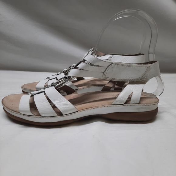 Pure sole Darla leather white ankle strap sandal 7 - Picture 2 of 7
